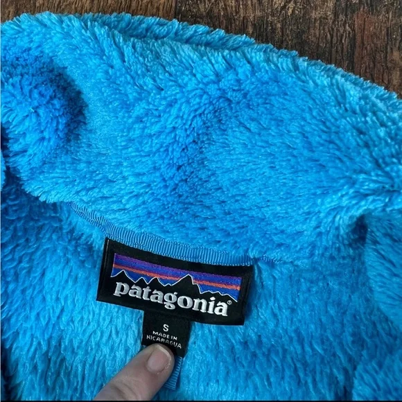 Womens Patagonia polartec thermal pro *rare* blue pullover size small - Picture 5 of 6